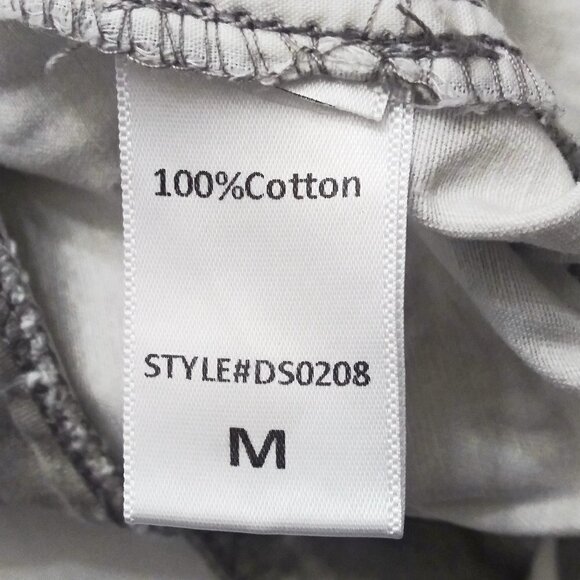 MUSTARD SEED Tie Dye Paperbag High Waist Shorts Button Fly Mushroom Sz M - Picture 5 of 6